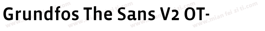 Grundfos The Sans V2 OT字体转换